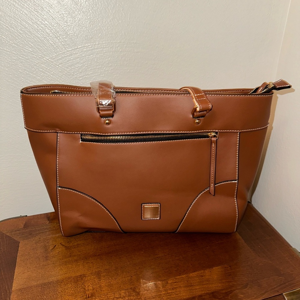 Faux Leather Tote